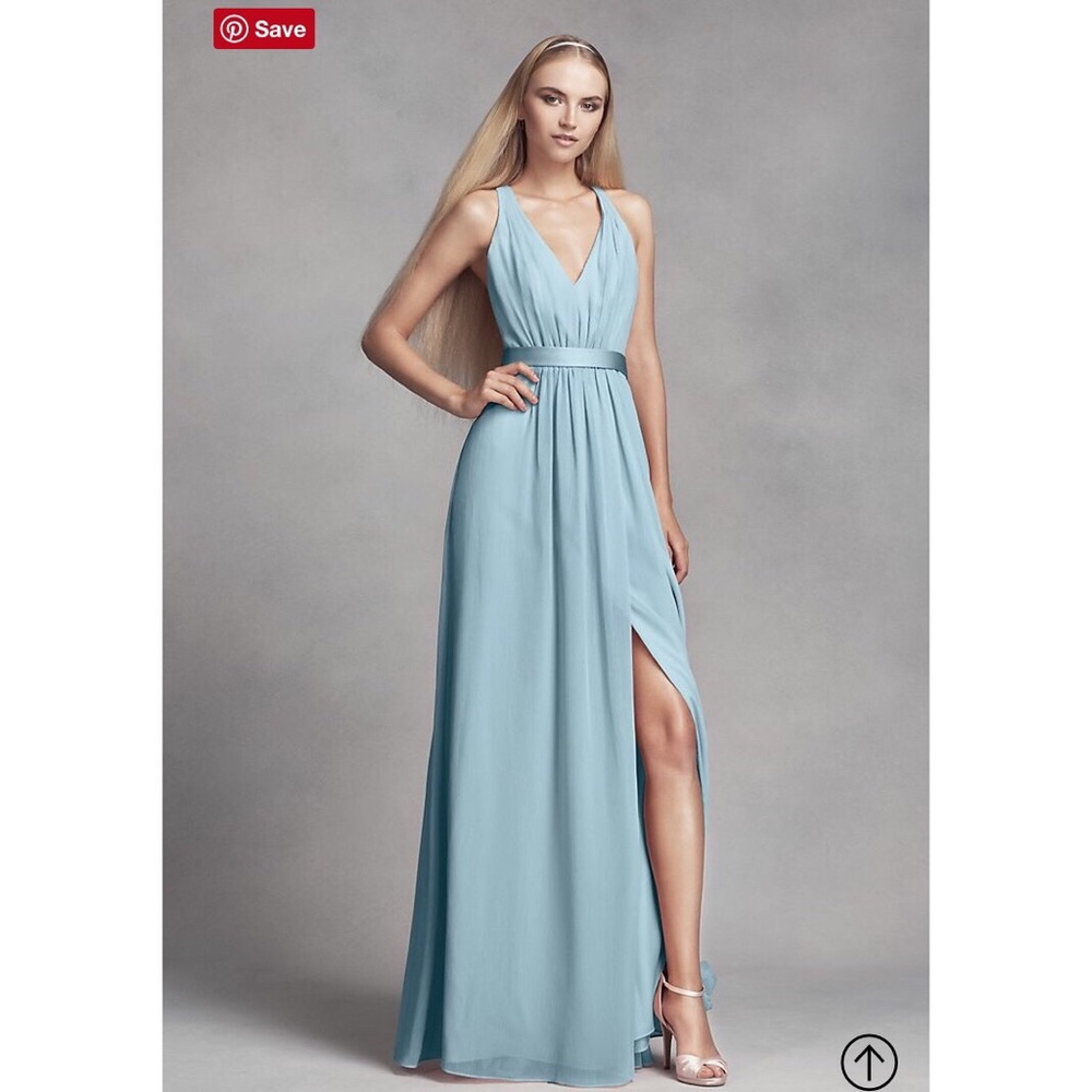 David’s Bridal Vera Wang Dress in color mist